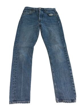 Levi’s Premium Women’s W28 L28 Straight Leg Button Fly Jeans Medium Wash